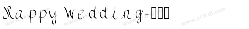 Happy Wedding字体转换